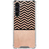 Rose Gold Chevron Split Galaxy S24 FE Clear Case